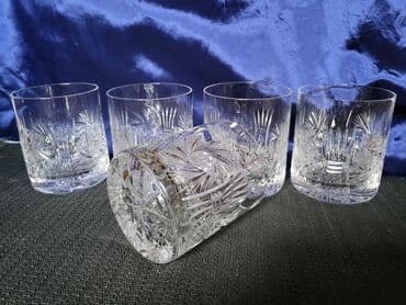 case za zestoko pice: Case kristal,rucni rad za zestoko pice iz 70ih. Case bez — 4