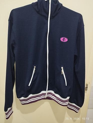 Gornji deo: Sportska jakna/trenerka na rajsferšlus, tamnoplava. ženska vl L - — 1