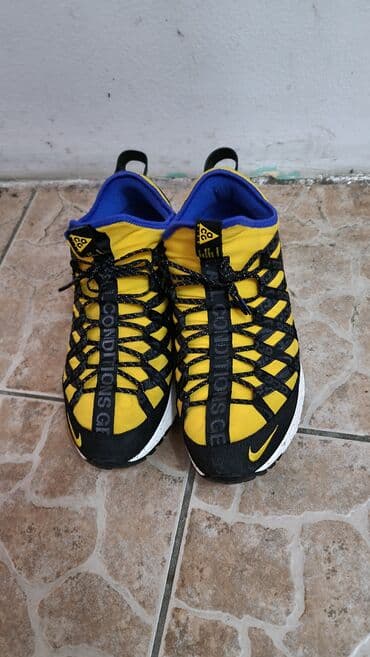 patike sa znakom n: Nike ACG React Terra Gobe patike – žuto/crna kombinacija sa plavim — 4