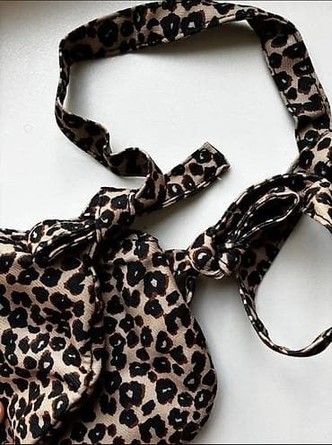 torbe za plažu akcija: Torba u obliku srca – leopard print/crna/ crvena/žuta. više torbica — 2