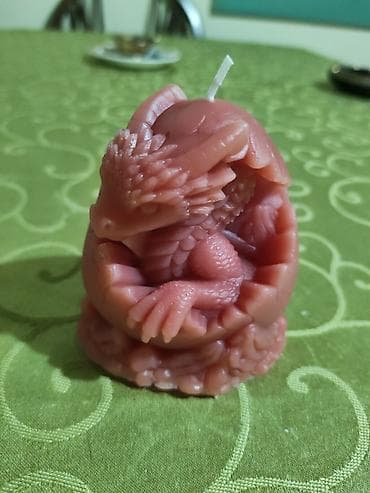 sadnice maline cena: Ukrasna sveća – zmaj u jajetu - Ručno livena dekorativna sveća u — 4