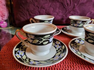 soljice za espresso lavazza: Solje nove nemacke,fena porcelen 70te. Komada. 4 — 3
