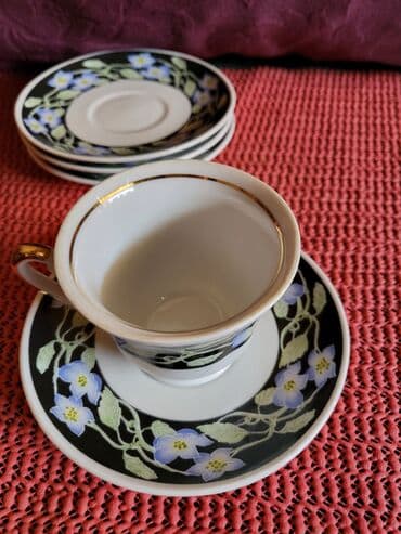 soljice za espresso lavazza: Solje nove nemacke,fena porcelen 70te. Komada. 4 — 7