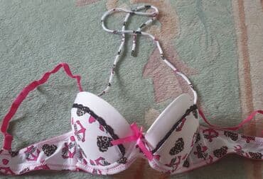 new yorker push up: Brus push up bele boje sa roze detaljima, mornarski fazon, velicina — 1