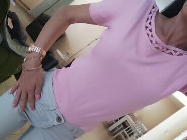 svecane pantalone i tunike: H&M, S (EU 36), Jednobojni, bоја - Roze — 1