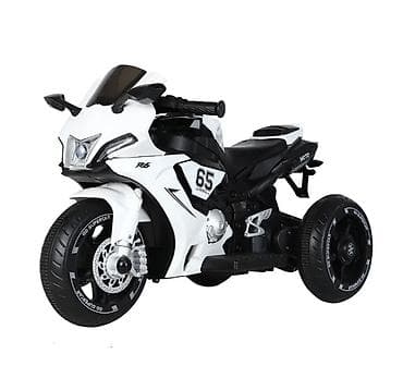 metalac posuđe za decu: Dečiji motor na akumulator – beli, sa tri točka Opis: Stabilno i — 1