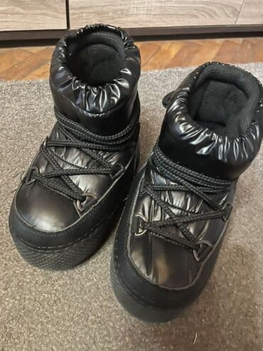 letnja obuca: K3 dečje zimske čizme – crne “moon boots” patike/čizmice, jednom — 3