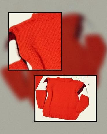 suknje mona: Džemper novi ručno pleteni vel 2XL. Obim grudi 106 cm, dužina 58 cm — 1