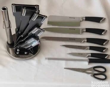 kuhinjski nozevi solingen: Noževi lepeza Crna 3400 NOVO i nekorišćeno u originalnoj ambalaži — 4