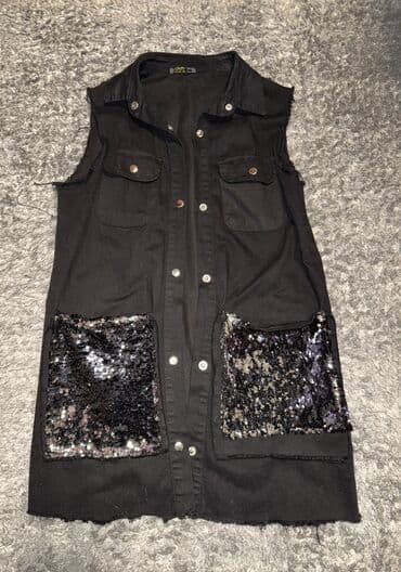 mango vuneni kaput: 9Fashion Woman, M (EU 38), L (EU 40), Jeans, color - Black — 2