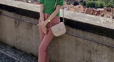 moba torbe: Mona torba u bež/nude nijansi - Materijal: glatka koža sa blagim — 5