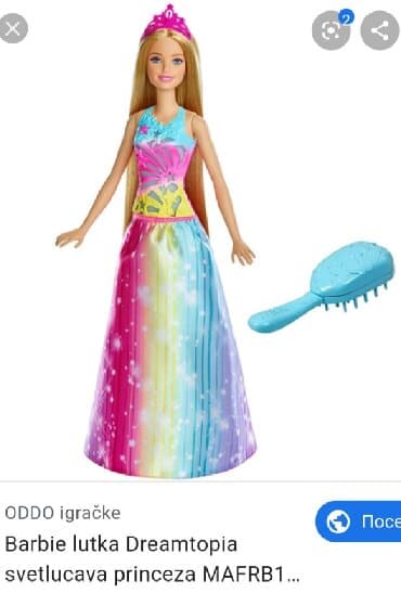BARBIE DREAMTOPIA original lutka barbi . Svetlucava princeza. Svetli i