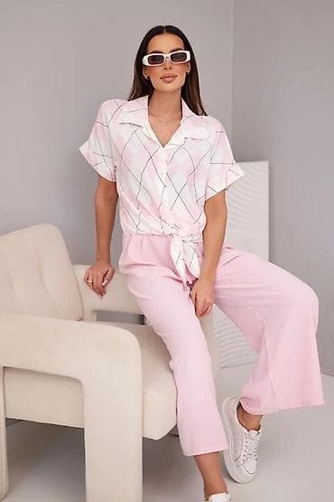 siroke pantalone: ✨✨Top dvodelni komplet – košulja i široke pantalone — 3