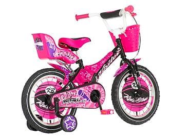 ranac na tockice: Bicikl kids Visitor Star 16" 10" V-brake + kontra, za visinu deteta — 1