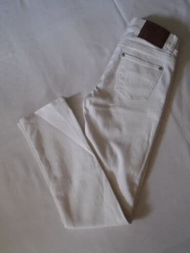 zvonarice pantalone: Nove bele farmerke original Crocker, pamuk 99% i 1% elastina. Poluobim — 7