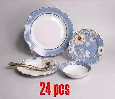 Set posuđa – 24 dela - Materijal: porcelan/keramika finog sjaja - na lalafo.rs Set posuđa – 24 dela - Materijal: porcelan/keramika finog sjaja -