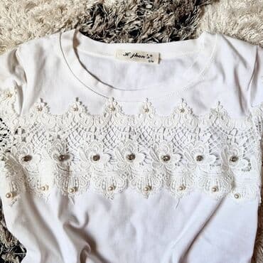 ešarpe i marame: M (EU 38), Cotton, color - White — 3