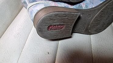 Oxfords: Rieker letnje ženske kratke čizme prava koza - Brend: Rieker (logo na — 1