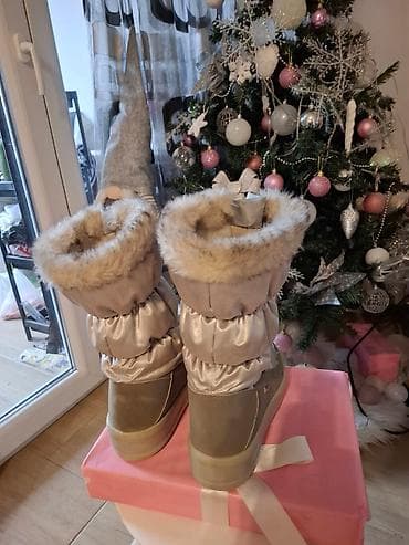 Women's Footwear: High boots, 37, color - Silver — 3