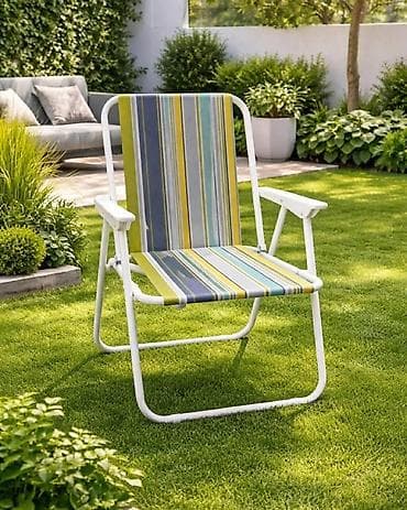proizvodnja stolica: Stolica za dvorište,kampovanje 4.200din Udobna prugasta stolica — 1