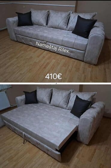 Dušeci: Ugaone i ležajne garniture – Nameštaj Rilex - Model 1: kompaktna — 7