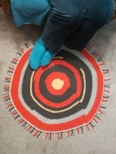 tepisi od memorijske pene: Oriental rugs, Round, color - Multicolored — 5