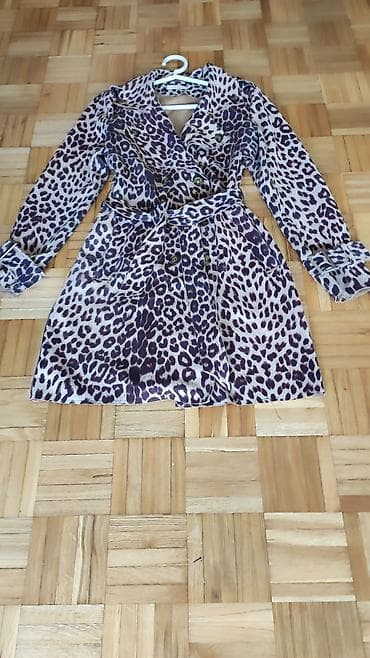 primark kaputi: Ženski mantil sa leopard printom od spandexa - Kroj: klasični trench — 3