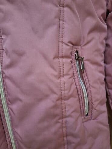 bele haljine za trudnice: Ženska zimska jakna – roze - Boja: puder/roze - Kroj: strukiran — 3