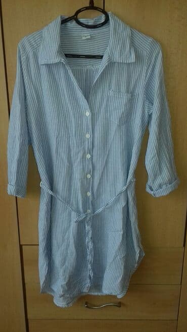 kaftan haljine za plazu new yorker: M (EU 38), color - Light blue, Long sleeves — 1