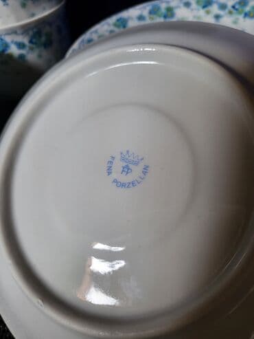 solje za caj: Solje nove za kafu,caj fena porcelan Nemacka 70te. Solje vece — 13