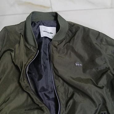 stradivarijus jakne: Lacoste bomber jakna – maslinasto zelena turska - Model: klasična — 2