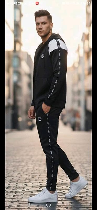 hugo trenerke: Muški komplet trenerke – dukserica na rajsferšlus i donji deo - Boja — 6