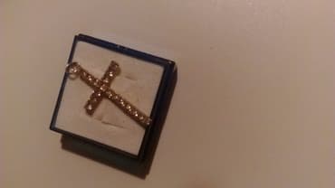 srebrna ogrlica sa krsticem: Material: Silver, New — 1