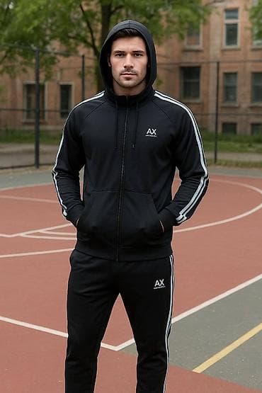 Trenerka Armani Exchange, bоја - Crna