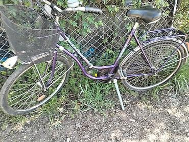 polovni bicikli ruma: Ženski gradski bicikl – ljubičasti ram sa spuštenom gornjom cevkom — 5
