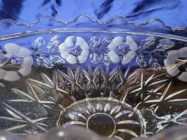 Činije: Cinija nova veca kristal Zajecar 70te. Cinija kristal,led — 12