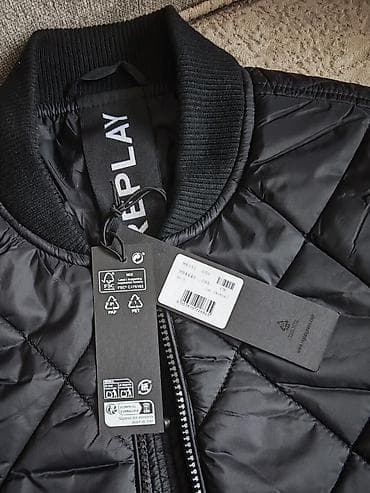 zn patike: Replay muška prošivena bomber jakna - Model: Replay, oznake vidljive — 3