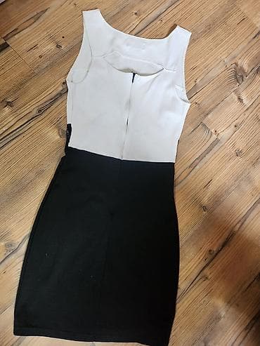 Headgear: BLONDY ženska haljina, model „color-block“ crno-belo - Elegantna uska — 4