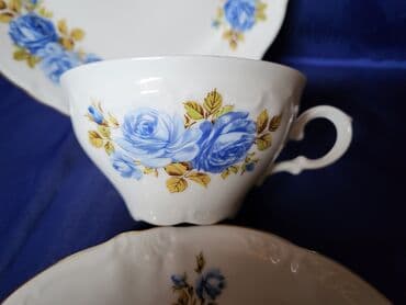 porcelanske solje za caj: Porcelanski set,vintaz winterling Bavaria. Set je perfektan. sve — 8