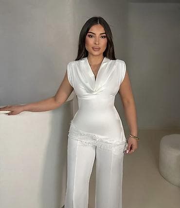 s oliver parfemi: 🔥Elegantni dvodelni komplet – i pantalone sa širokim nogavicama ✅3000 — 4