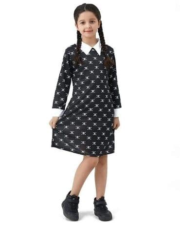 kimono haljina: Nov model Wednesday Adams haljinica od 3 do 14 godina po ceni od 2950 — 2