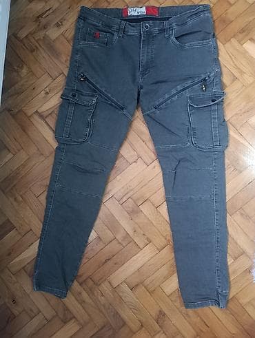 Farmerke: Muške pantalone svaki komad 300 din 1) Cargo pantalone W-Star, sivo — 1