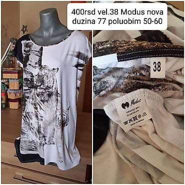 Modus majica/tunika sa printom tigra - Veličina: 38 - Dimenzije