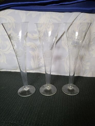 Drinking Glasses: Case za vino,kristalno staklo,rucna gravura iz 2000ih.god. Case za — 8