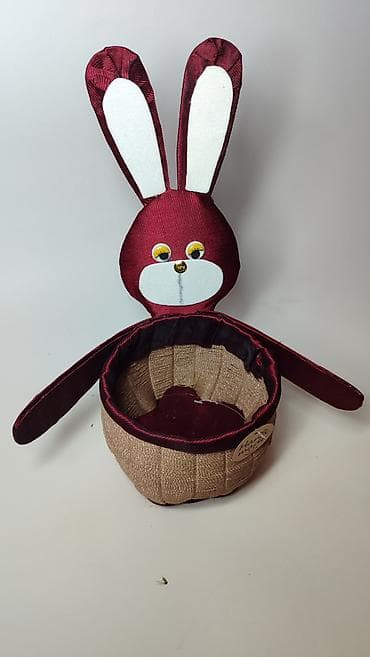 Slike i ramovi: Ručna izrada – dekorativna korpica u obliku zeke - Unikatna korpica — 1