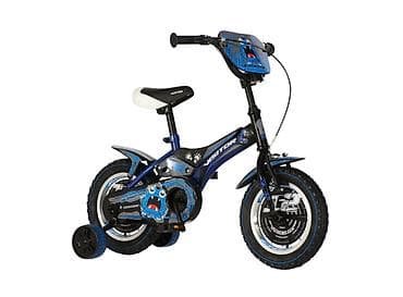 beba kids farmerke za decake: Bicikl kids Visitor Bluester 12" 9" V-brake, crno–plavi perla - — 2