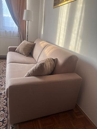 Dečiji nameštaj: Trosed – bež/peščana nijansa - Moderan, čiste linije, sa širokim — 3