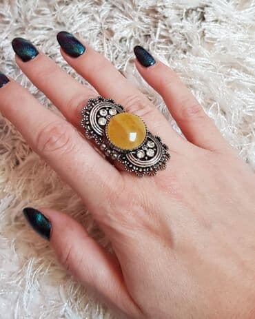 prsten zmija srebro: Handmade — 1