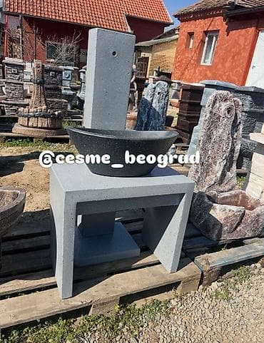 case za vino maxi: Baštenska česma sa lavabo-kadom od veštačkog kamena - Materijal — 1