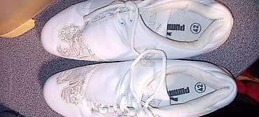 nike dunk patike: Puma patike – ženske/nike, bele boje sa dekorativnim čipkastim — 2